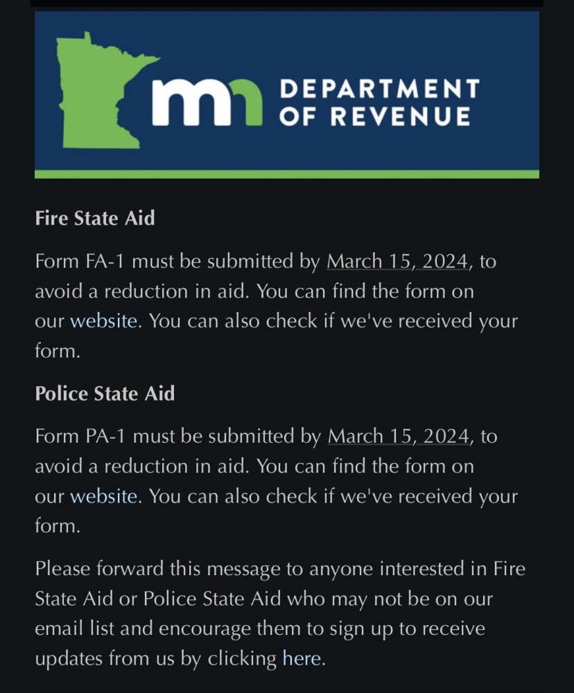 Minnesota Department Of Revenue Reminder