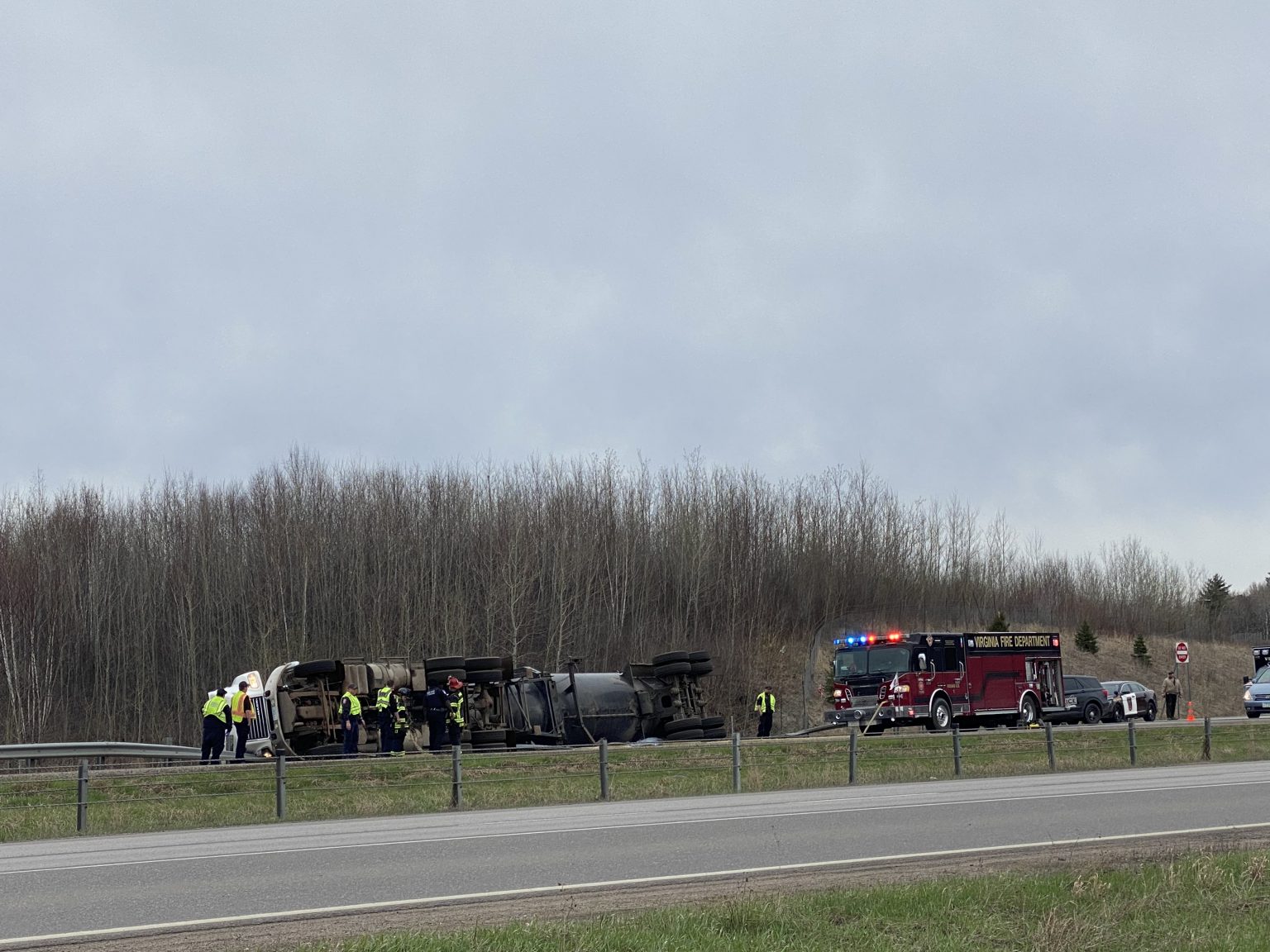 Semi Tractor Trailer Rollover In Virginia